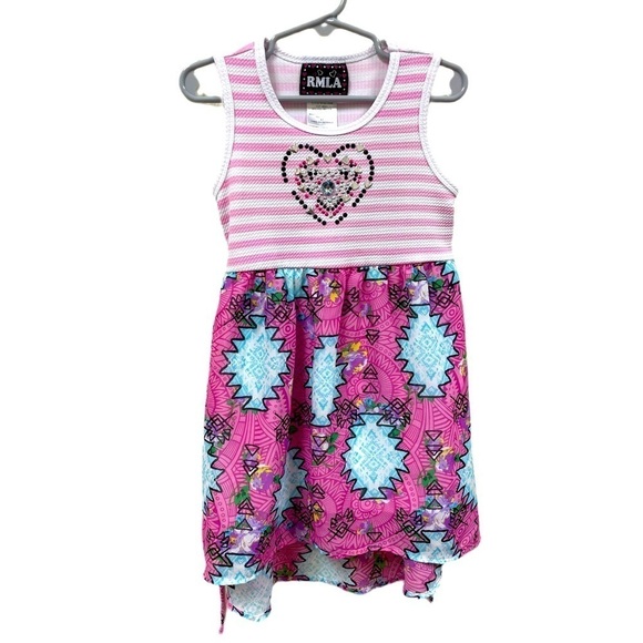 RMLA Dress - Size 4T - Pink Blue - Picture 1 of 4